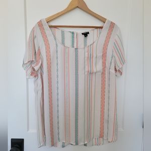 Torrid Chiffon Blouse with Pocket ~ 2X